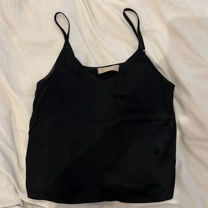 Everlane The Clean Silk Charmeuse Cami in Black Size 00